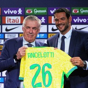 Ancelotti fue presentado como nuevo DT de Brasil: "Es un honor comandar a la mejor selección del mundo"