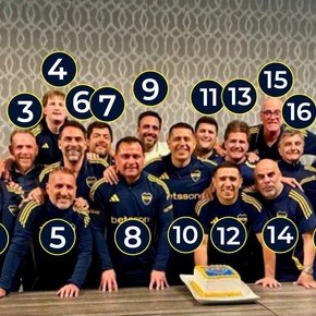Quién es quién en la foto que se filtró del cumpleaños de Riquelme