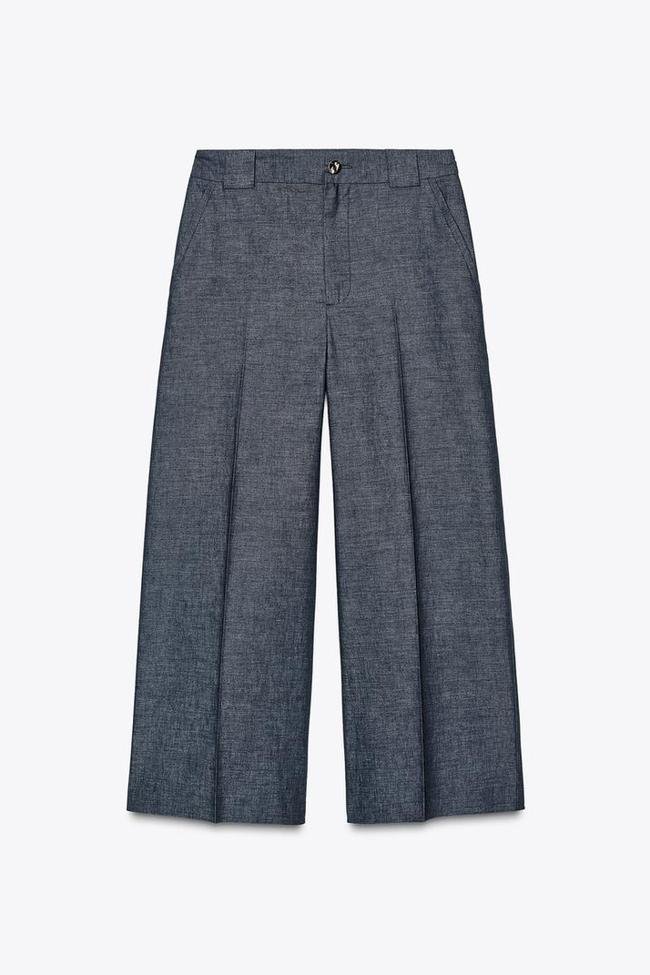 Pantalón culotte con lino (27,95€)
