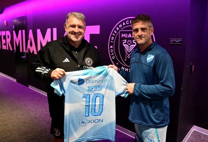 Fagiani junto al Tata Martino, en la gira del Salaito.