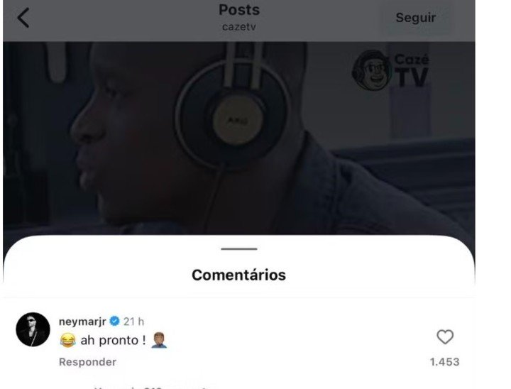 La ironía de Neymar para Luis Henrique.
