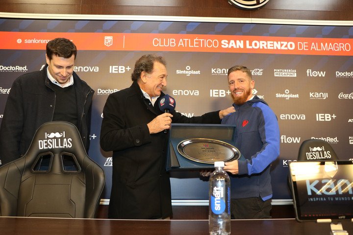 La despedida de Iker Muniain en San Lorenzo.
Foto: Gentileza Ramiro Souto