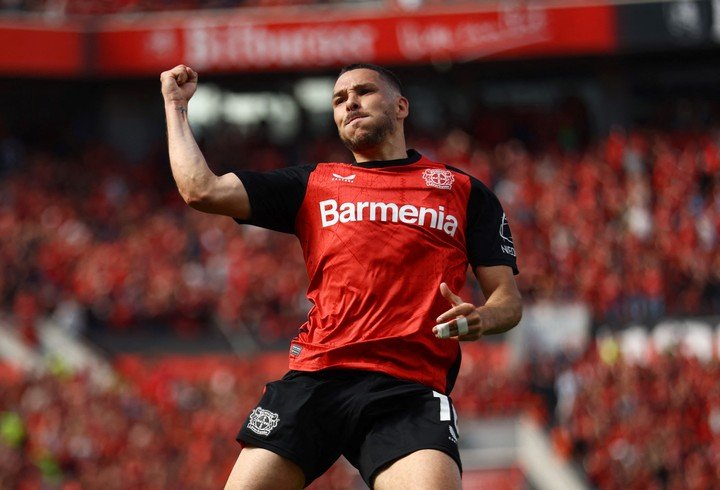 Buendía, en el Bayer Leverkusen. (Foto: Reuters)