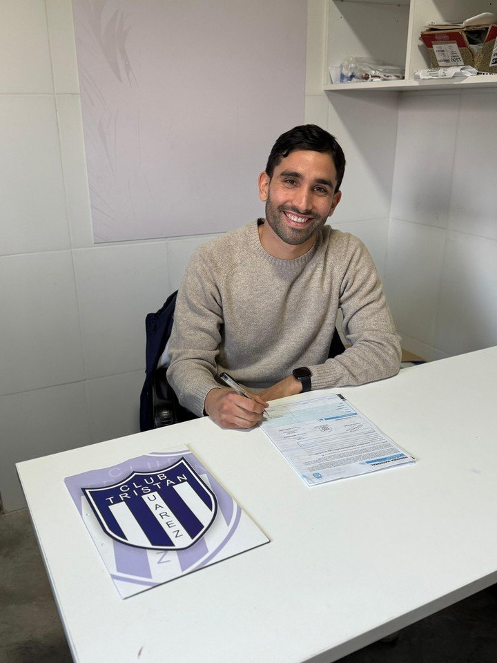 Fernández ya se sumó a Tristán (Prensa Tristán Suárez).