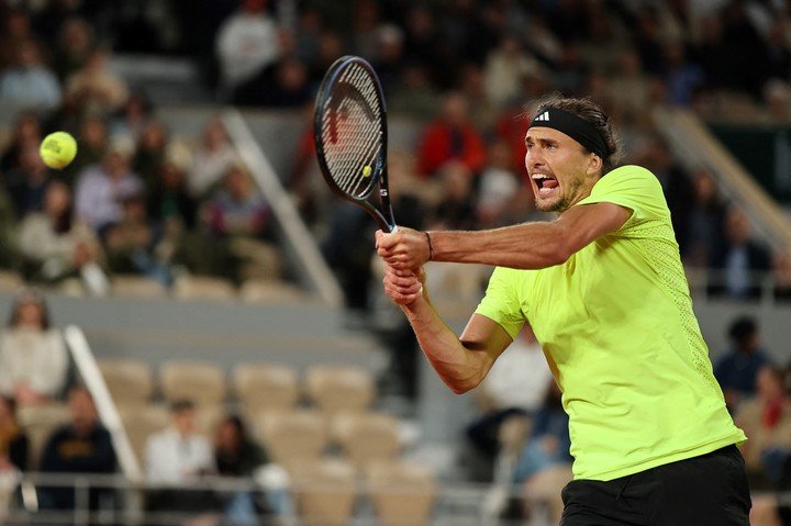 Zverev, con poco filo en la gira. (REUTER)