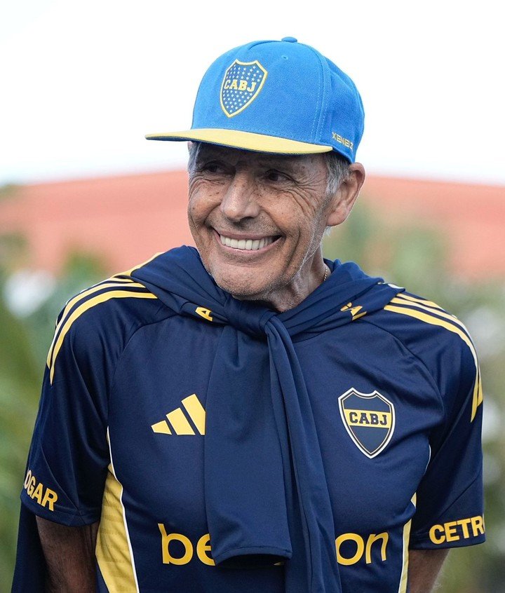 Miguel Ángel Russo ya entrena a Boca en Miami.