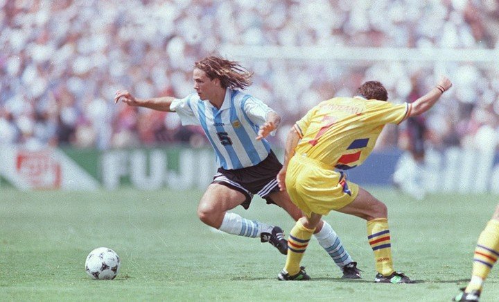 El partido entre Argentina y Rumania en 1996.