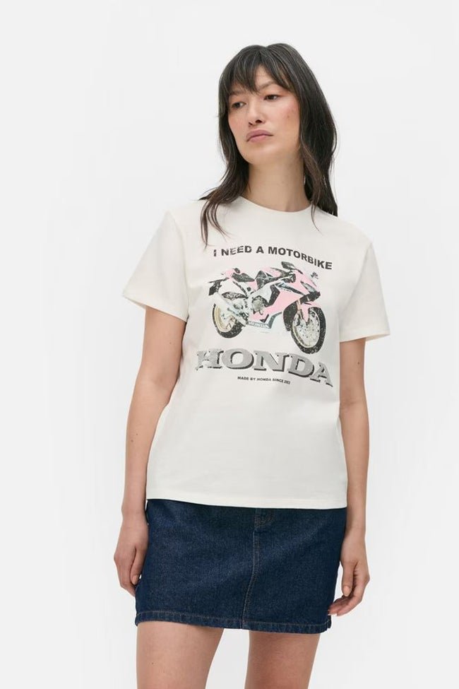 Camiseta estampada Honda.