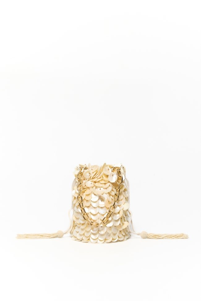 Bolso nácar saco Sfera.