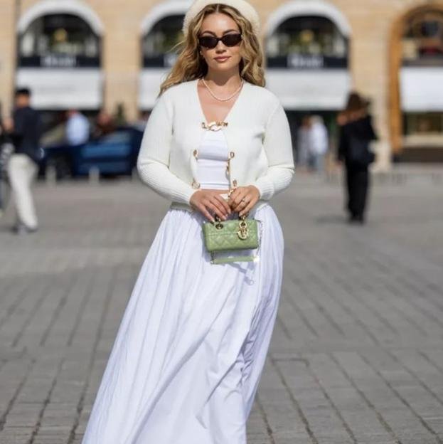 Estas maxi faldas son las protagonistas del street style y las necesitas en tu armario