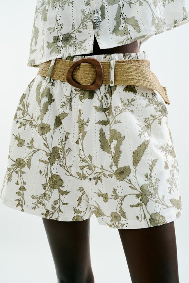 Bermudas estampadas de Zara.
