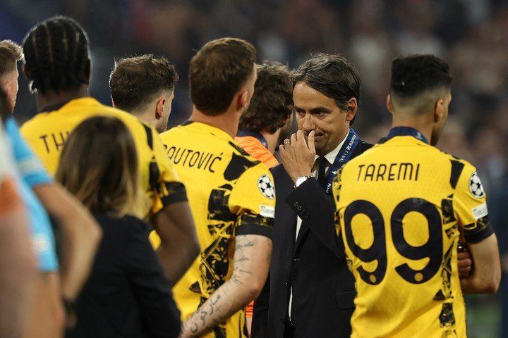 Inzaghi con sus jugadores (EFE). 