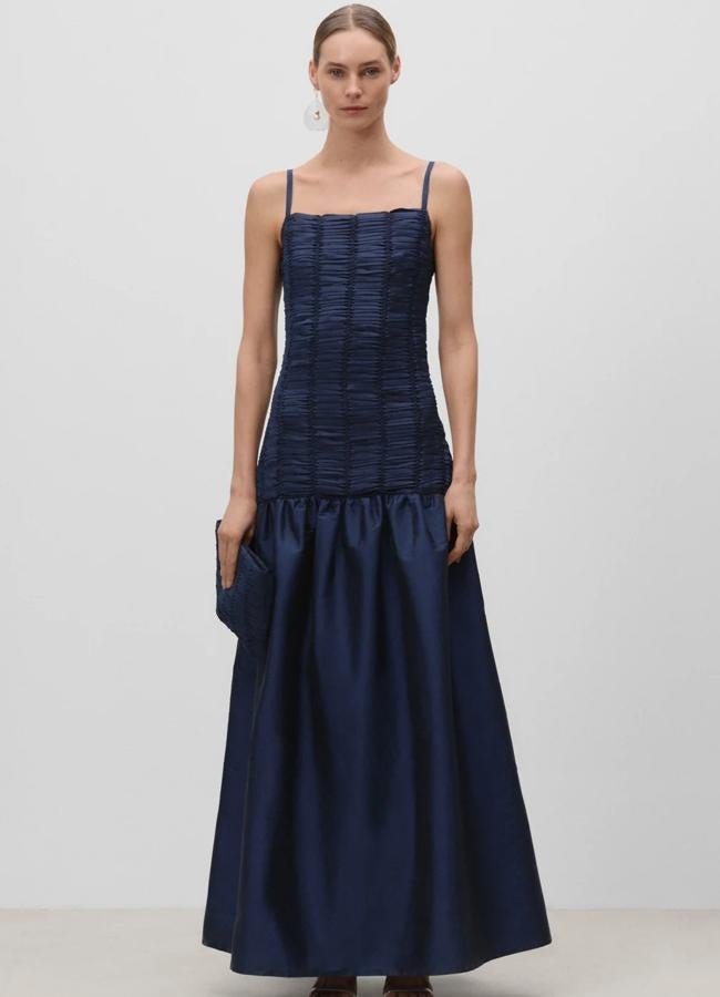 Imagen - Vestido fruncido en azul de Simorra.