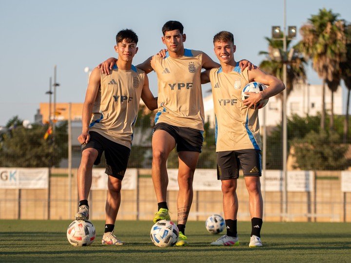 El entrenamiento de la Selección Sub 20 de cara al torneo COTIF de L'Alcudia. (Foto: Prensa Selección Argentina)