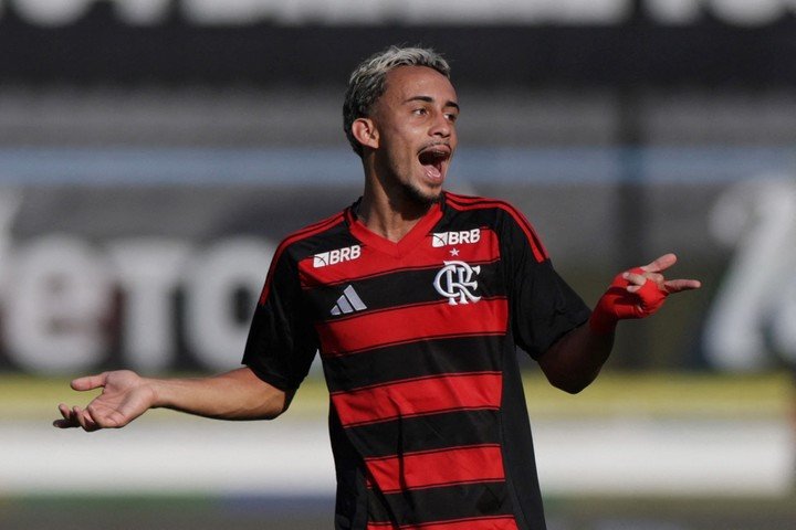 Matheus Goncalves, el autor del doblete frente al Bayer Leverkusen. (REUTERS/Ricardo Moraes)