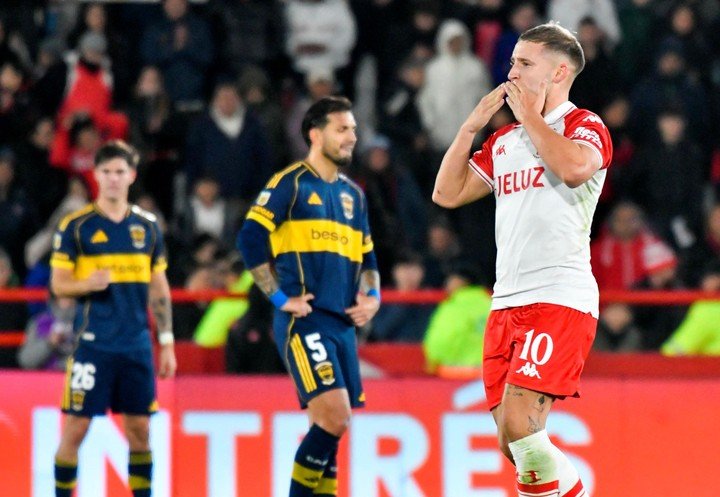 Miljevic, el autor del gol a Boca (Fotobaires).