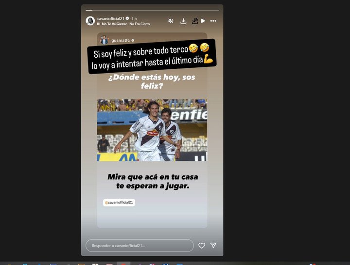 Cavani le contesto a Gustavo Matosas - FTP CLARIN mato.jpg Z Bairo