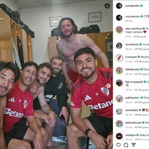 Aliendro, su emotiva despedida de River y la cariñosa reacción de sus compañeros