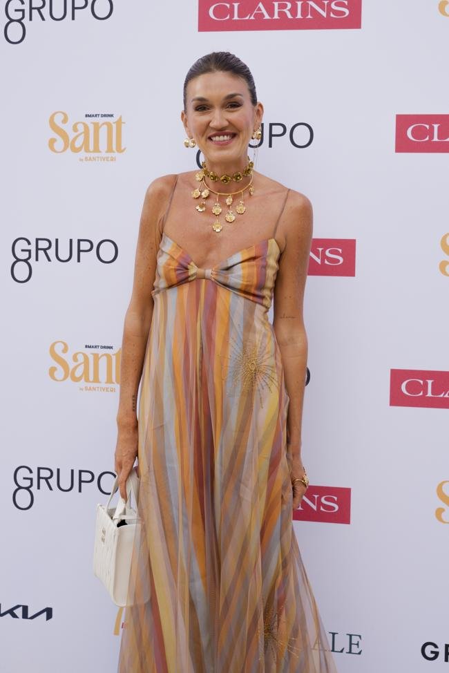 Cristina Cerqueiras en la fiesta del Grupo Go