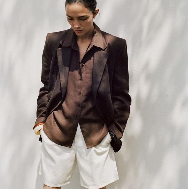 Camisa básica de lyocell