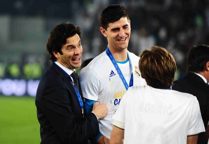 Santiago Solari en la final ganada en 2018 (Marcelo Carroll).