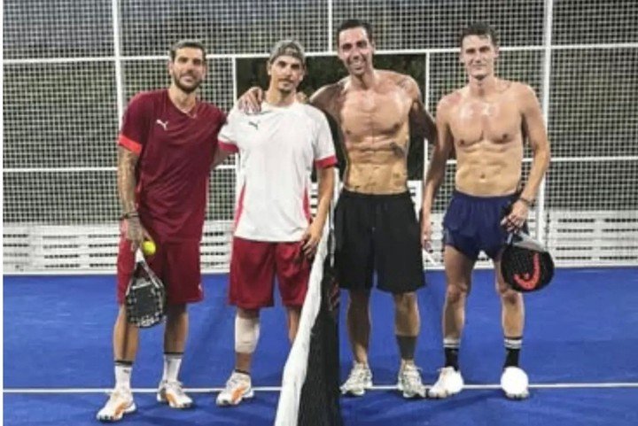 Pavard y la foto compartida en redes sociales.