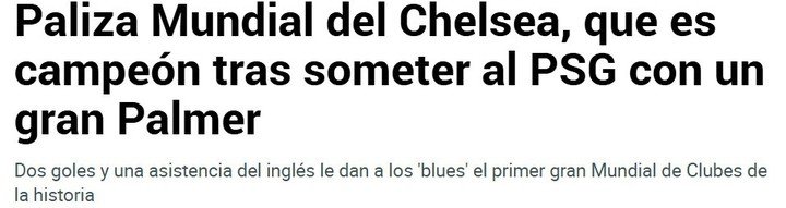 The Guardian, rendido ante el partido de Palmer.