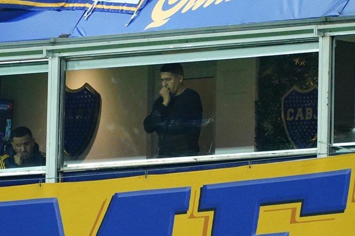 Riquelme en el último partido en la Bombonera (Juano Tesone).