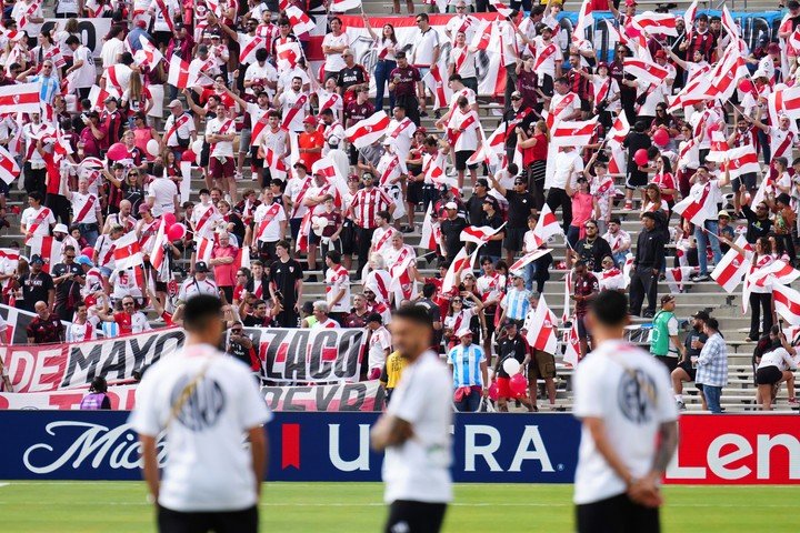 La hinchada de River en el Mundial de Clubes. (AP Photo/Jae Hong)