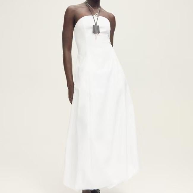 Vestido globo palabra de honor