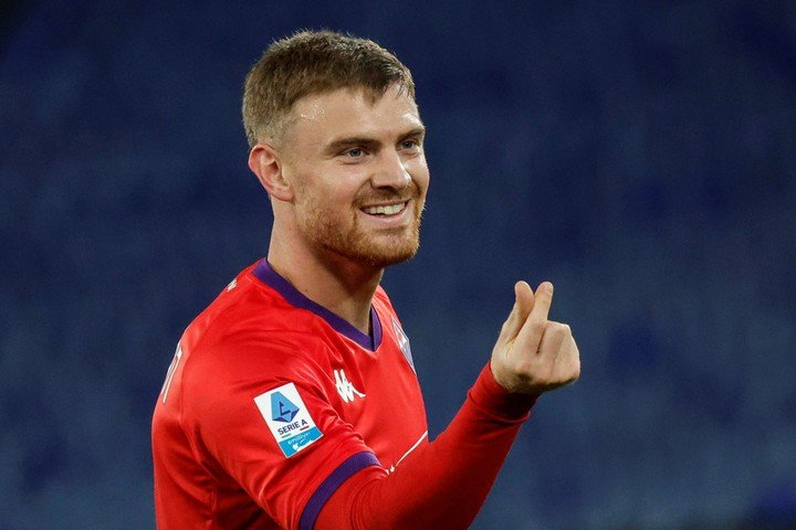 Lucas Beltrán, el otro ex River que busca Flamengo.(EFE/EPA/GIUSEPPE LAMI)