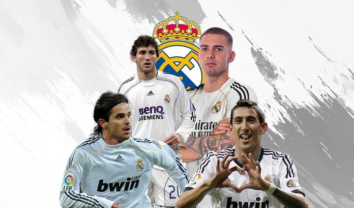 El Madrid tuvo varios jugadores argentinos. 