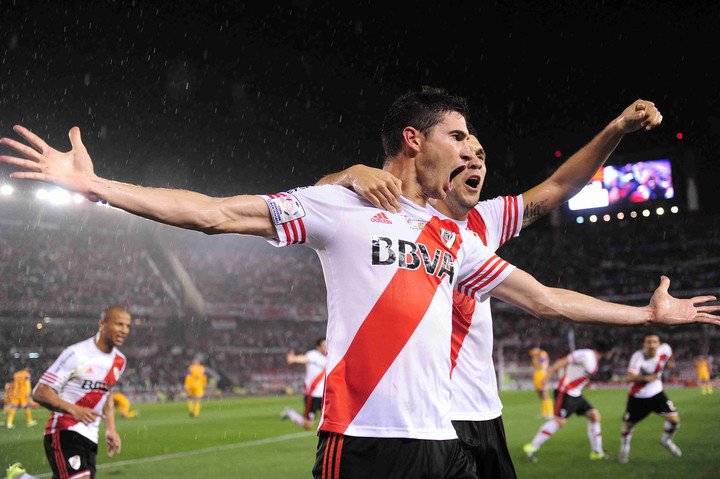 El grito de gloria del Pipa Alario en el 1-0 ante Tigres que abrió el camino la victoria por 3-0 (FOTO: G. García Adrasti)