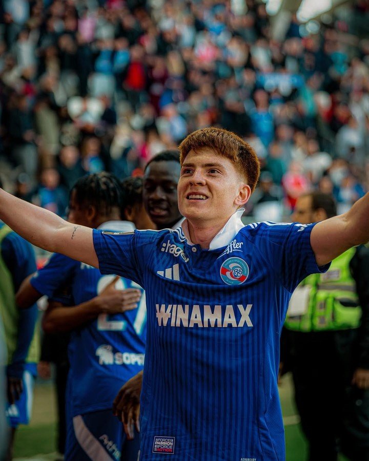 Valentín Barco y un gran presente en el Racing de Estrasburgo. (Foto: @colo.barco)