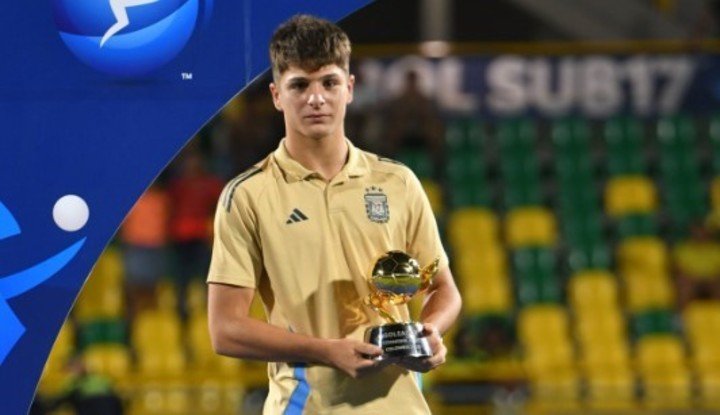 Thomas De Martis, goleador de la Sub 17. (FOTO: AFA)