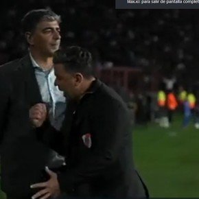 Video: la queja de Gallardo con Juanfer antes del empate de Lanús