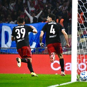 Video: el gol de laboratorio con el que River abrió el partido ante San Martín de Tucumán