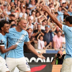 Con un doblete de Haaland, el Manchester City arrancó con todo en la Premier