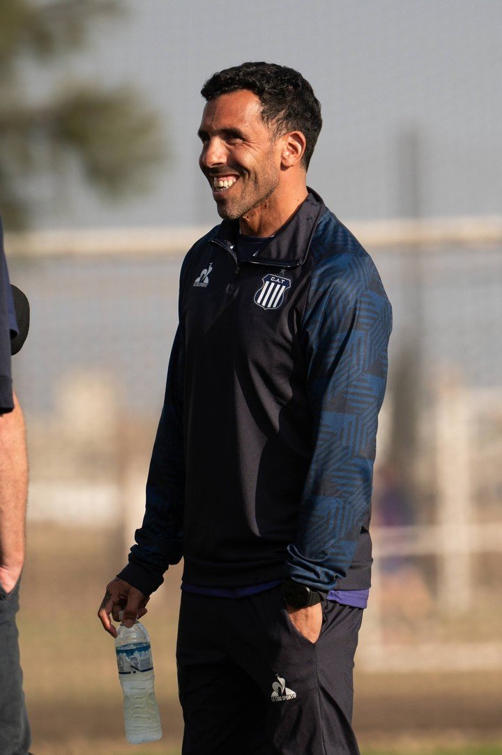 Tevez, el flamante DT de Talleres.
Prensa Talleres