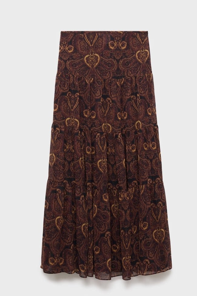 Falda larga de Zara (45,99 euros)