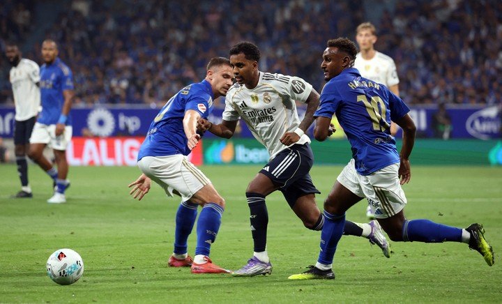 Rodrygo contra el Oviedo. (REUTER)