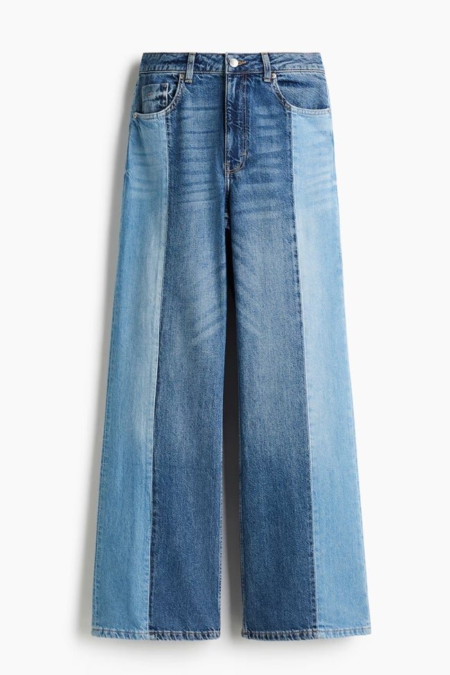 Vaqueros bicolor de H&M (29,99 euros)