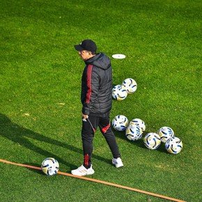Un indicio positivo para Gallardo en la práctica de River de este domingo