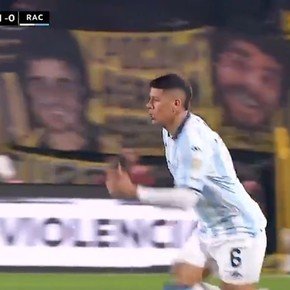 Marcos Rojo debutó con la camiseta de Racing en la Copa Libertadores