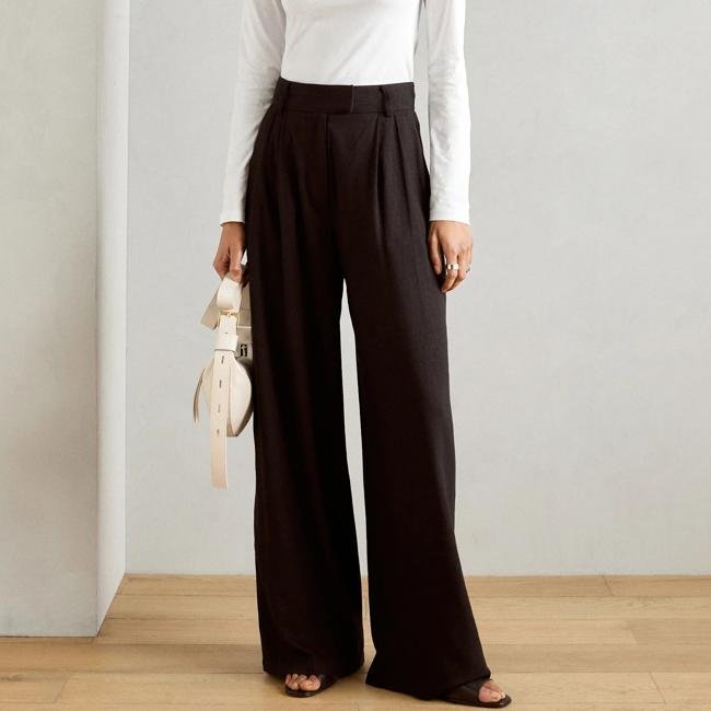 Pantalones azules de tiro alto de Anna Field, 35,99 euros, a la venta en Zalando.