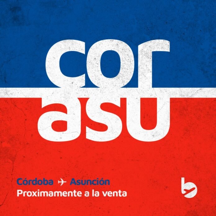 Córdoba suma una nueva conexión aérea internacional con Asunción de la mano de Flybondi
