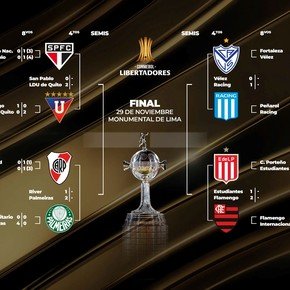 La llave de la Libertadores: Racing le ganó a Vélez, River cayó ante Palmeiras y Estudiantes perdió en Brasil