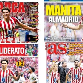 Las tapas de los diarios de España tras el partidazo de Julián Álvarez y el triunfo del Atlético ante el Real Madrid