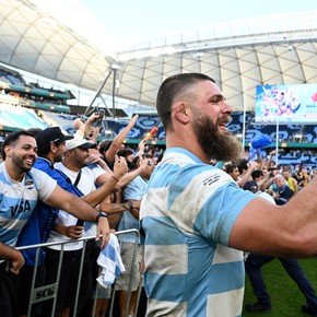 El intenso festejo que metieron Los Pumas con los hinchas argentinos en el Rugby Championship