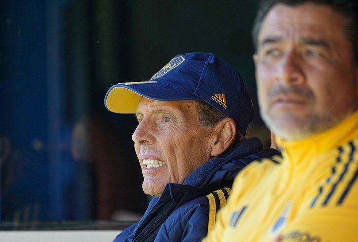 Se quedó en la Bombonera a ver los trabajos
(Prensa Boca).